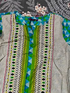Printed Kurta- 42- Used But In Good Condition