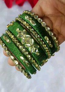 Trendy silk thread bangle