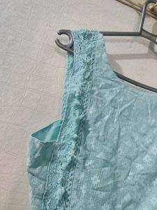 Beach Lace Trim Pretty Back Crop Top