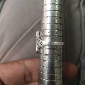 Pure Silver "Bharat" with lion logo Ring
