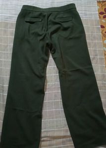 Olive Green Wide Leg Pants