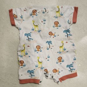 3-Cute Safari/White Boo/Pink and Blue Onesie