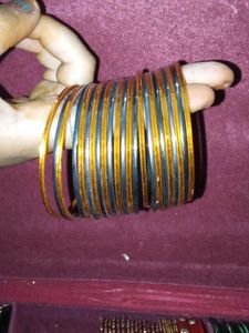 Orange and Grey Bangles