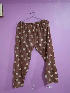 Brown Polka Dot Lounge Pants