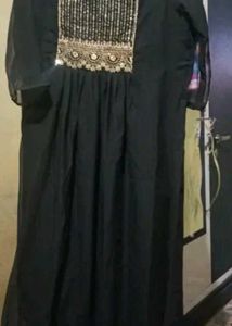 Elegant Blue Anarkali Kurta Set