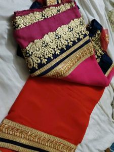 Elegant Pink Saree