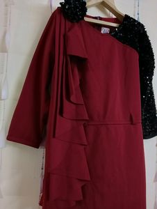 Bodycon Birthday Dress With Sequin Sleeve🎉