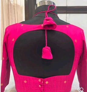 Plain Pink Silk Blouse (read discription)