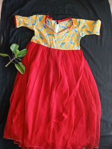 Vintage Bird Print Dress
