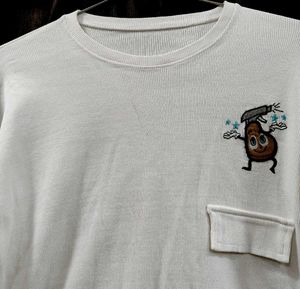 White Graphic Sweatshirt