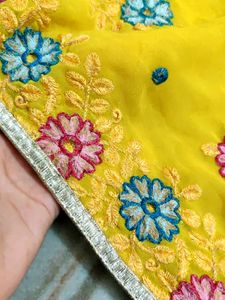 Beautiful Yellow Saree