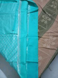 Teal Banarasi Style Saree