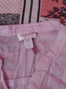 Pink Button-Down Top
