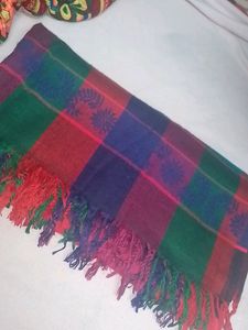 Multicolor Heavyweight Shawl For Heavy Winter