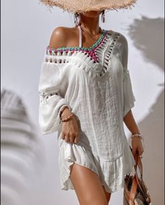 Boho Crochet Trim Tunic Top