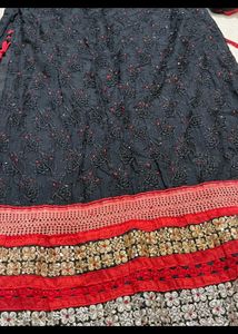 Heavy Work Kurta Black Colour