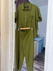 Green Two-Piece Outfit