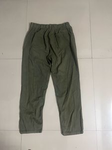 Olive Green Boyfriend Jeans