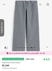 Newme Asia With Tag New  Flared High Rise Jeans
