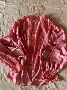 Pink Shrug Sleep Wear