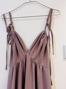 Mauve Tie-Strap Dress