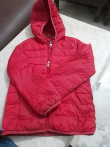 Red Hooded Jacket
