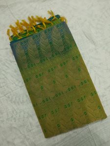 Gorgeous Peacock Blue Saree