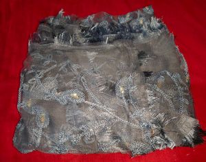 🆕 Elegant Embroidery Grey Dupatta