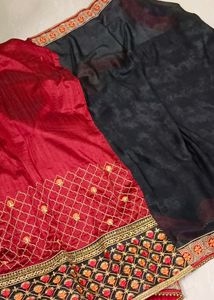 High Fancy Designer Saree with Gold Thread Work