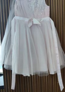 Peach Frock For 5-6 Years