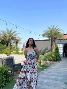 White floral dress