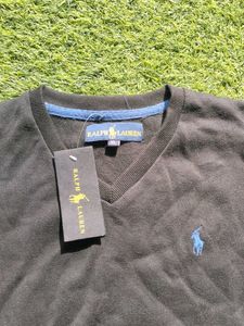 XL Ralph Lauren Black V-Neck Sweater