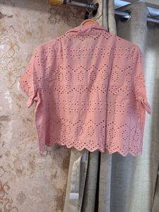 Brand New Pink Eyelet Top, Bust- 36/38