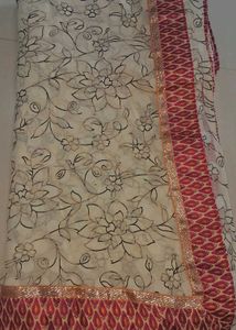Elegant cream saree