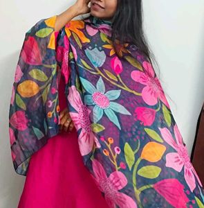 Floral Print Dupatta