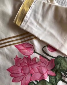 Hand Painted Kerala Style Slitted Kurti