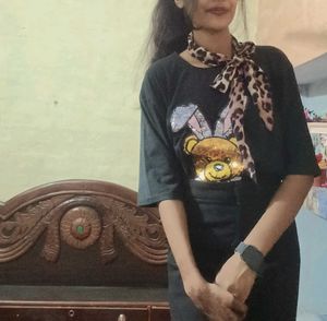 Oversized Full Dark Black T Shirt
