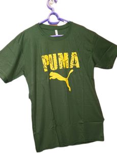 Men Green Tshirt Half Sleeved Xl Sized