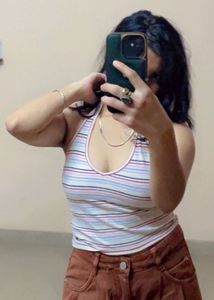 Striped Halter Top