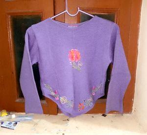 Lavender Aesthetic Crop Shirt
