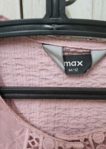 Pink Textured Blouse