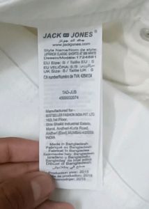 Jack And Jones Premium White Denim Shorts