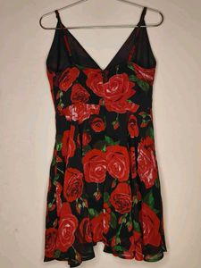 Floral Rose Print Dress