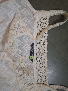 Cream Crochet Top