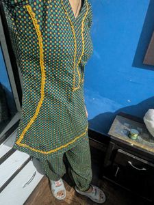 Afgani bottom with A shape kurti no f