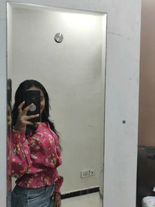 Pink Floral Top
