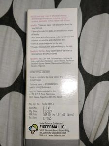 Fixtitis Anti-Rash Cream