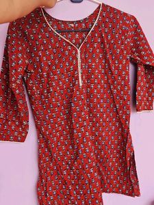 Floral Print Kurta