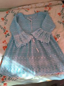 Charming Blue Embroidered Kurta