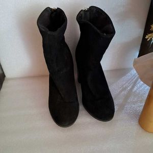 Black Suede Ankle Boots
